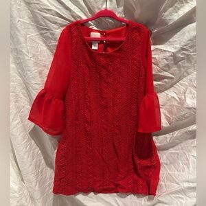 CRB Dress with Lace accents sz7